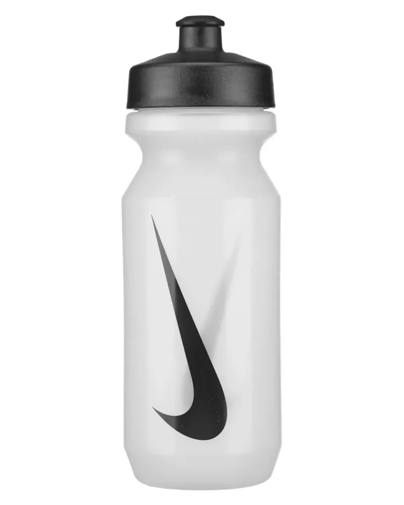 Nike Wasserflasche "Big Mouth 2.0", Weite Trinköffnung, 650ml (Transparent/Schwarz Transparent