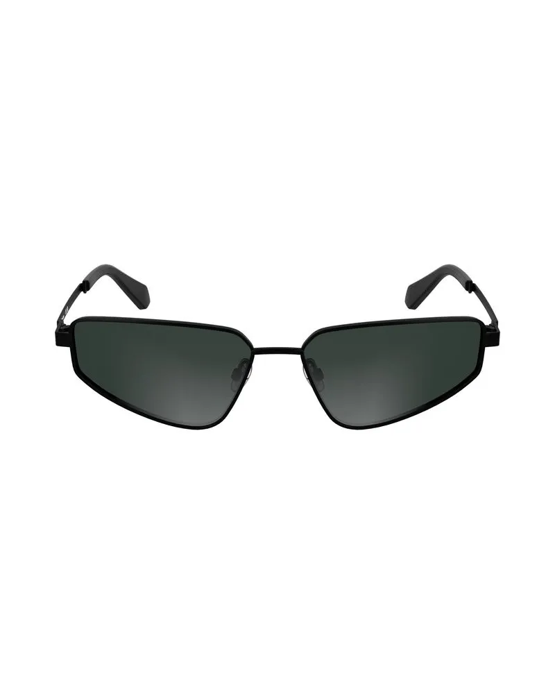 Calvin Klein Cat-Eye-Sonnenbrille mit Metallrahmen Schwarz