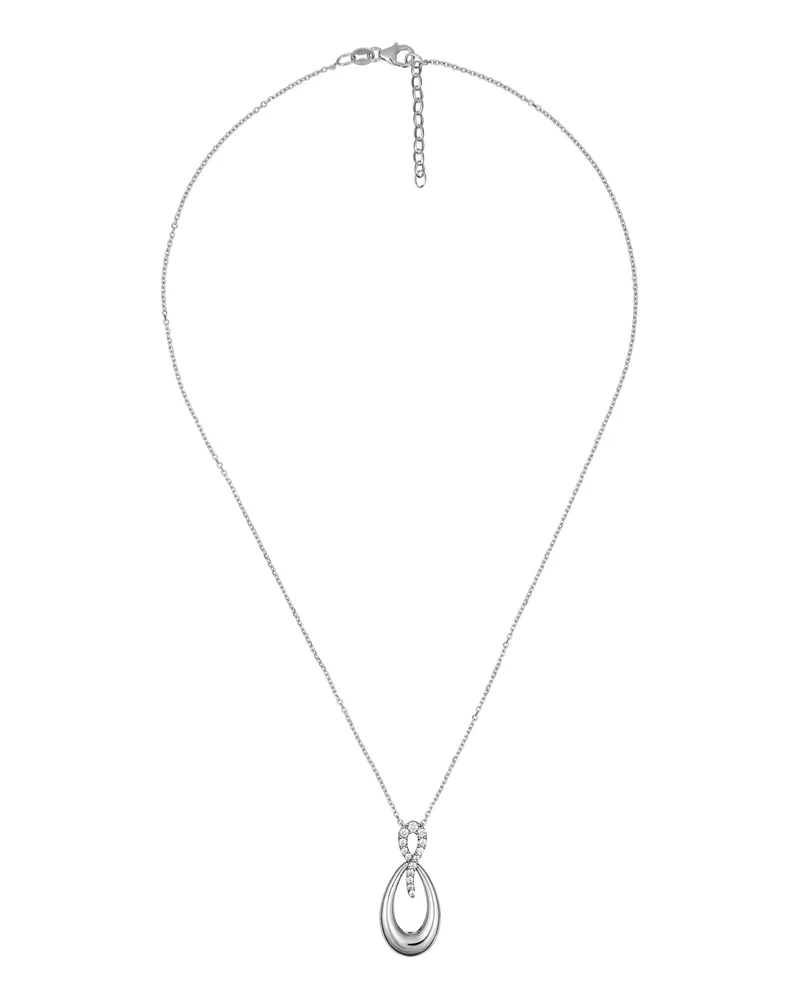 Orphelia Damen-Kette aus 925er Sterlingsilber mit Anhänger – Silber ZH-4767 Silber