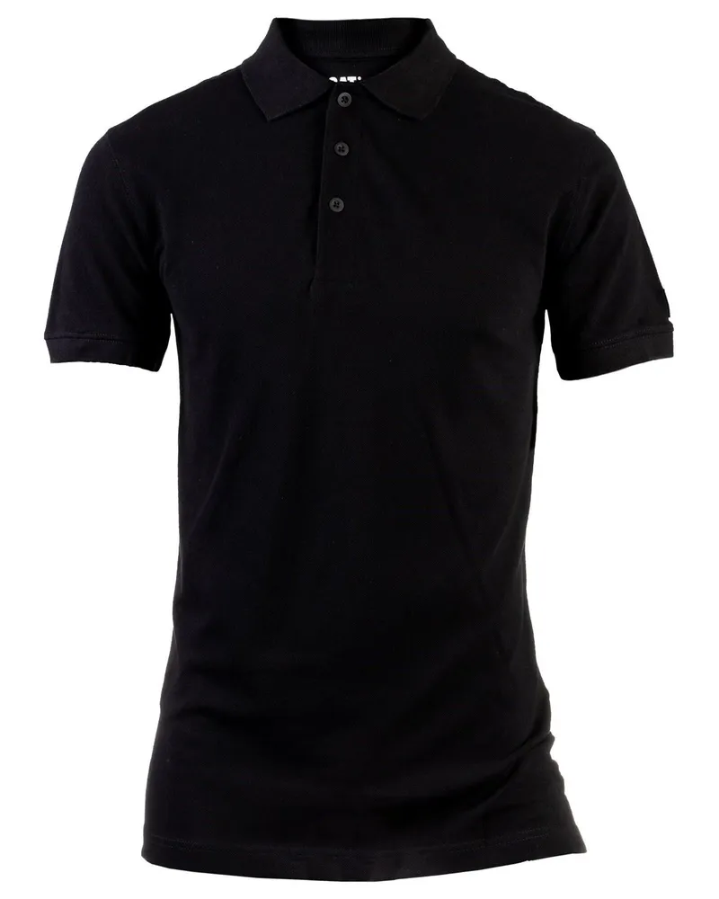 Caterpillar Footwear Essentials Baumwoll-Polohemd für Herren in Schwarz Schwarz