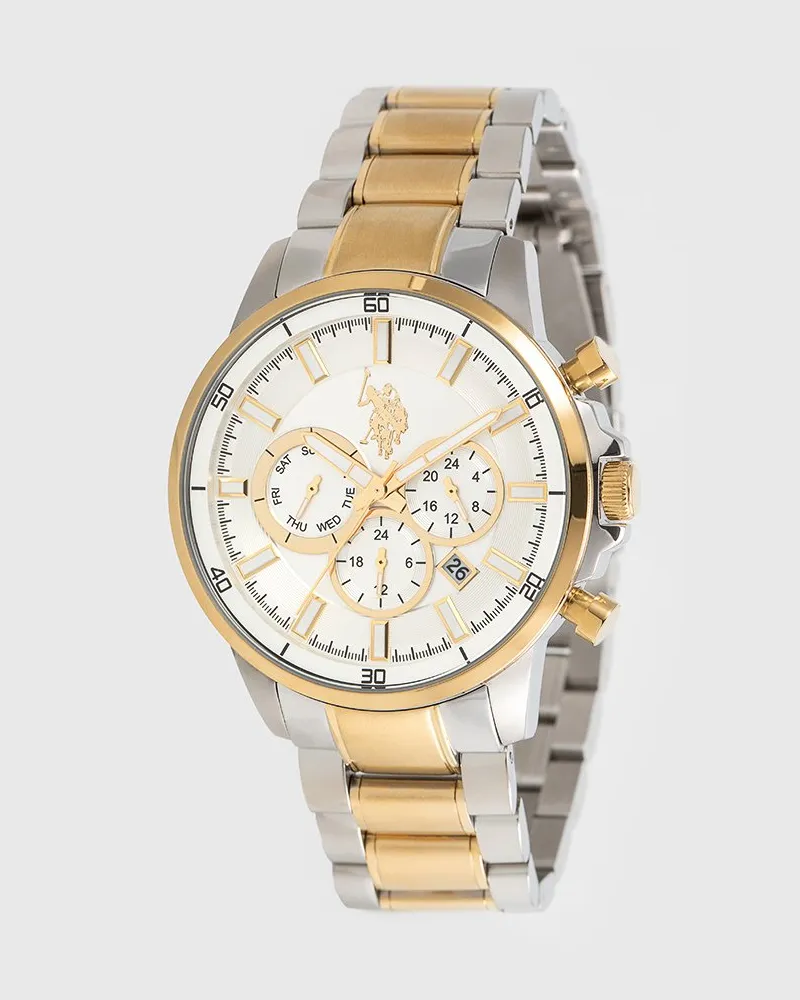 U.S. Polo Assn.  Grayson Herrenuhr - Silber Silber
