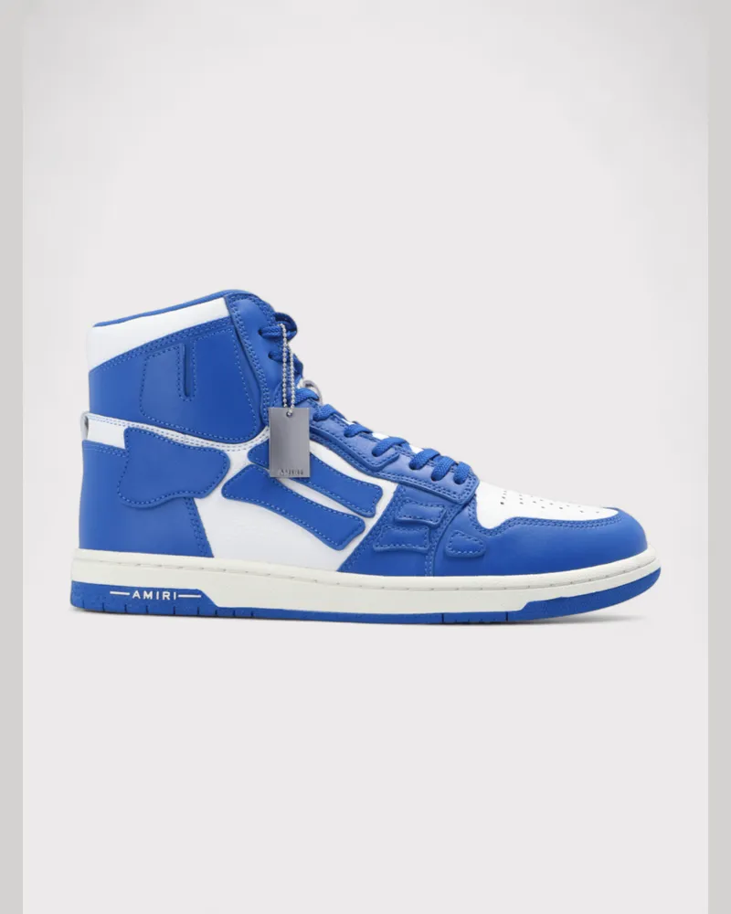 Amiri Skel Top Hi Blau/Weiß Blau