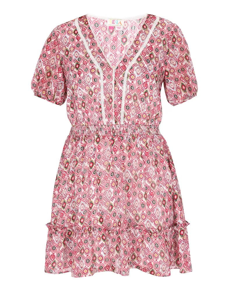IZIA Kleid Frauen rosa mehrfarbig Rosé