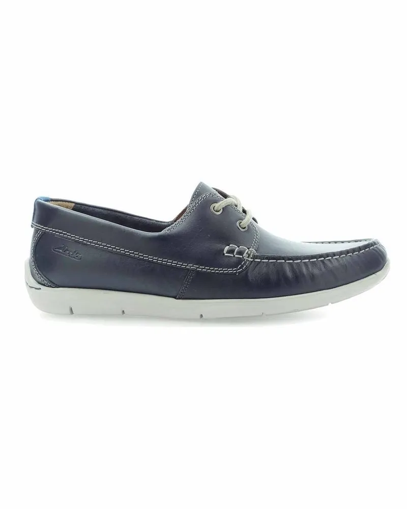 Clarks Karlock Step Mens Navy Bootsschuhe Blau