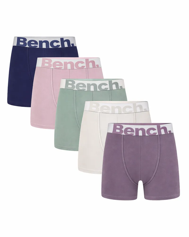 Bench 5er‑Pack Herren Baumwollrich Boxershorts, atmungsaktiv - Mehrfarbig Mehrfarbig