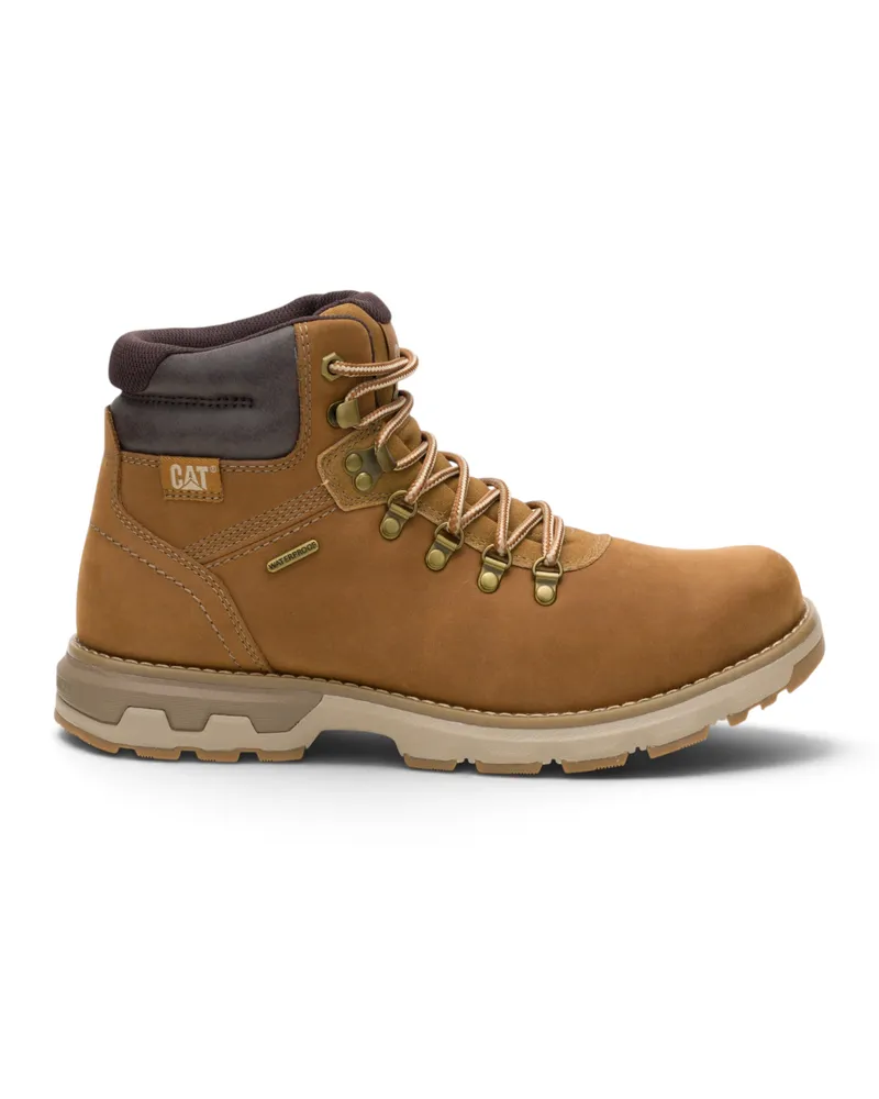 Caterpillar Footwear CAT) Herren Bronzebraune Wasserdichte Leder-Schnürstiefel - Pursue Hiker Braun