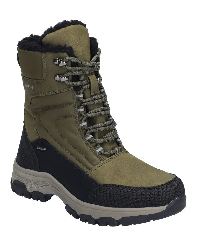 Josef Seibel Damen Stiefel Davos 52 in schwarz-oliv Schwarz