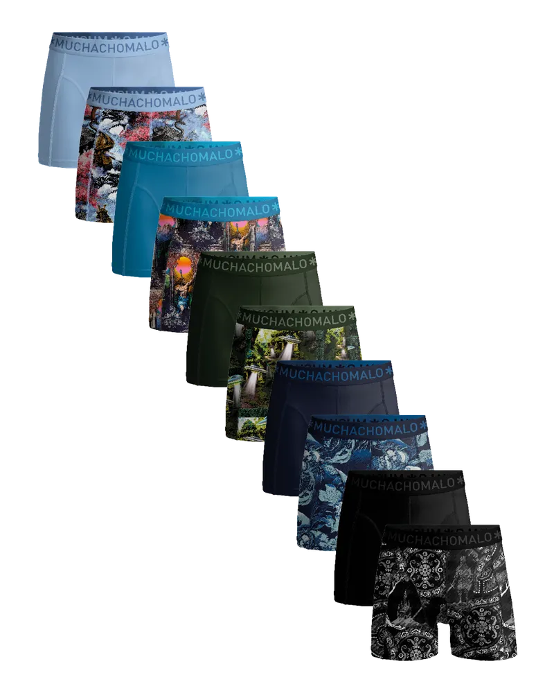 Muchachomalo Herren Boxer Shorts - 10er Pack - Herren Unterwäsche Mehrfarbig