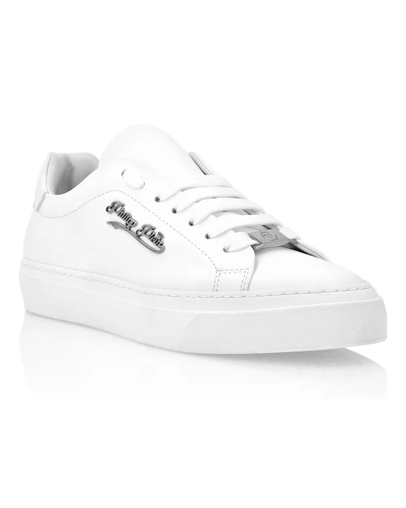 Philipp Plein Low-top-Sneaker Signature - Weiß Weiß