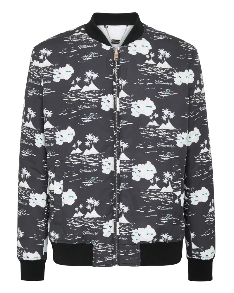 Billionaire Bomberjacke Palms Schwarz