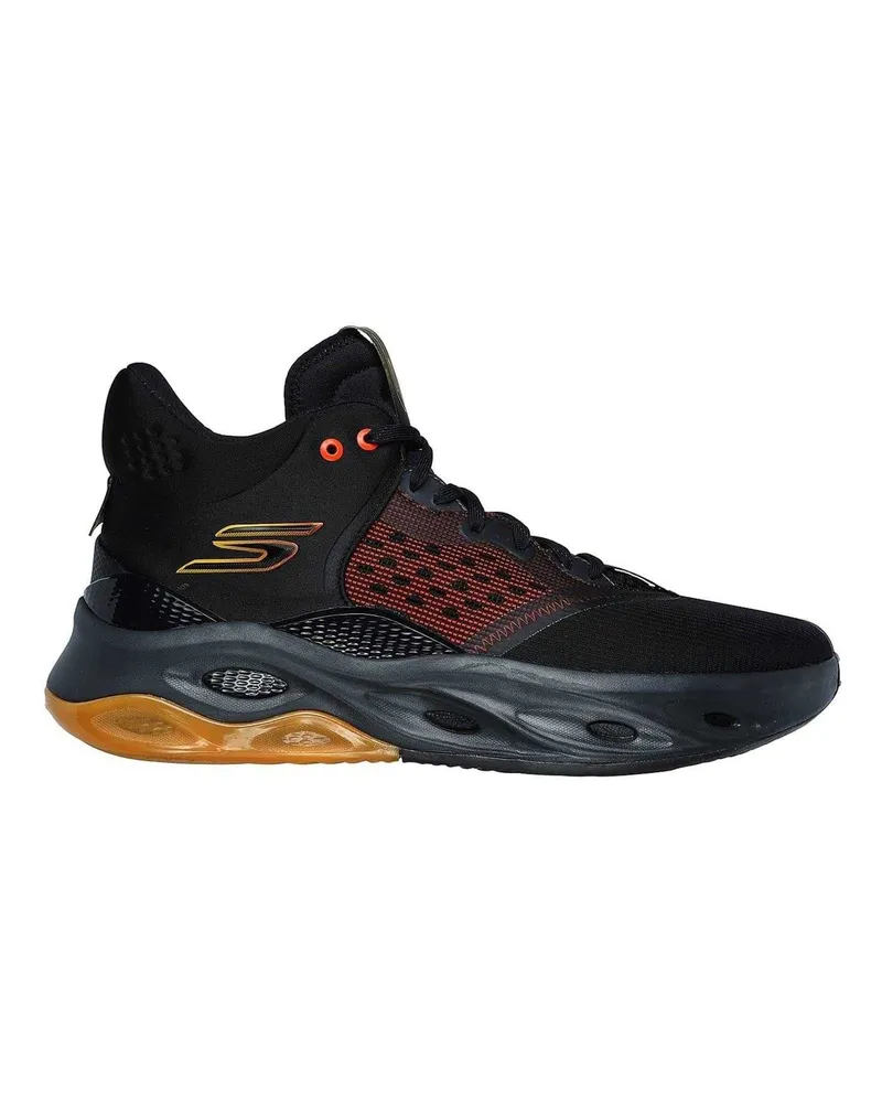 Skechers Skater-Schuhe für Herren, Netzmaterial (Schwarz Schwarz