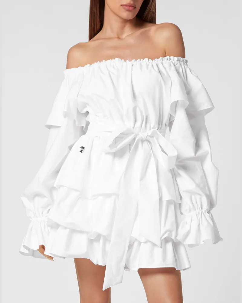 Philipp Plein Minikleid Weiß