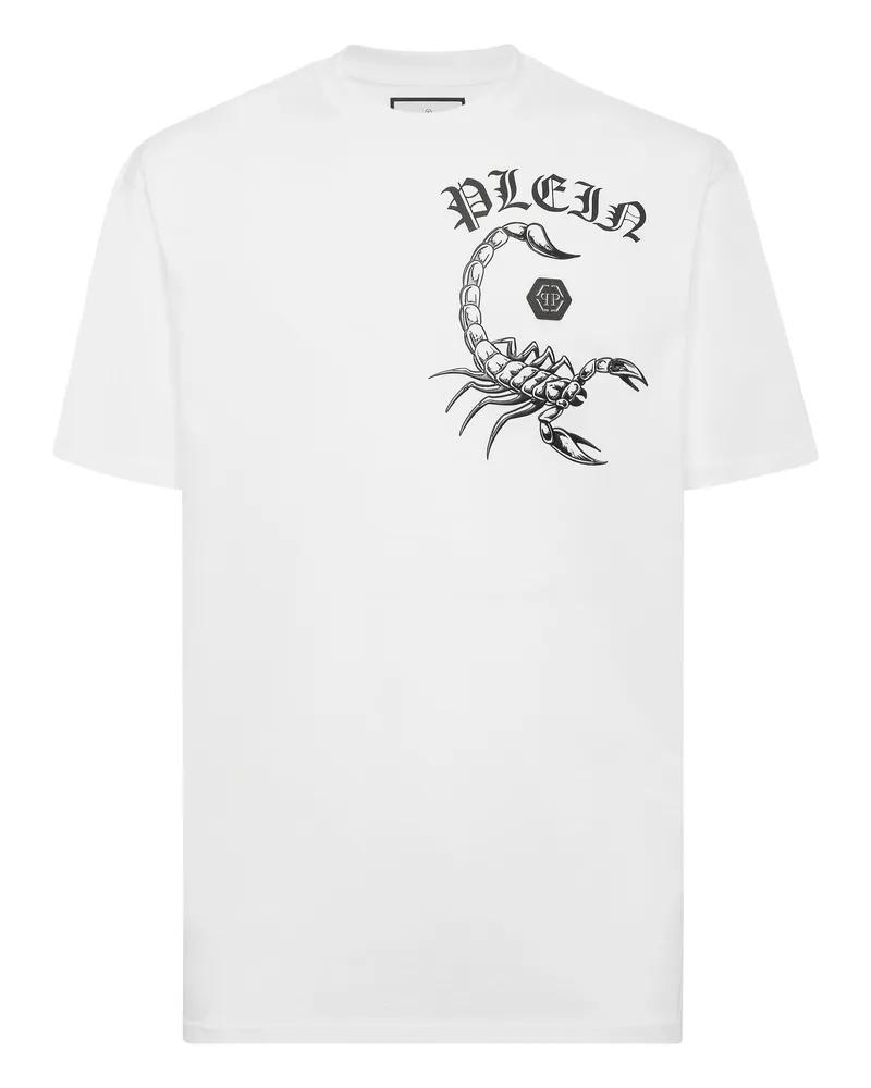 Philipp Plein T-Shirt Scorpion Weiß