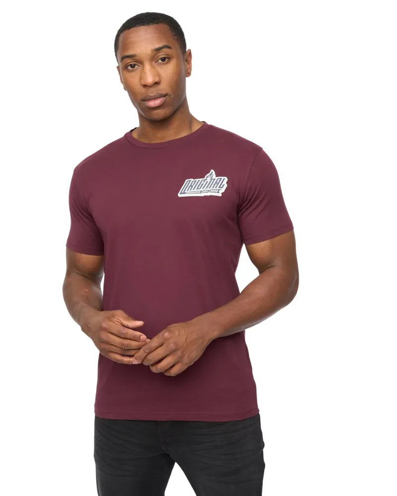 CrossHatch Jampstead" T-Shirt für Herren (Rum Rosinen Lila