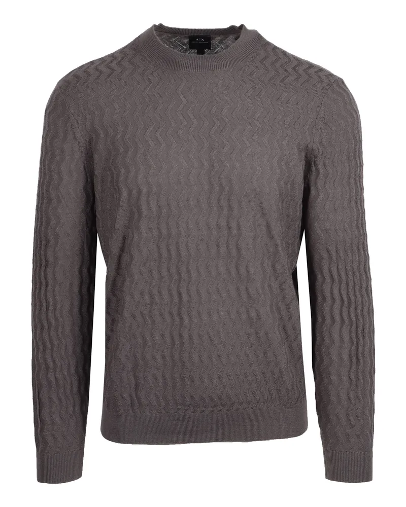 Armani Exchange Crew Neck Knitwear Grey Grau