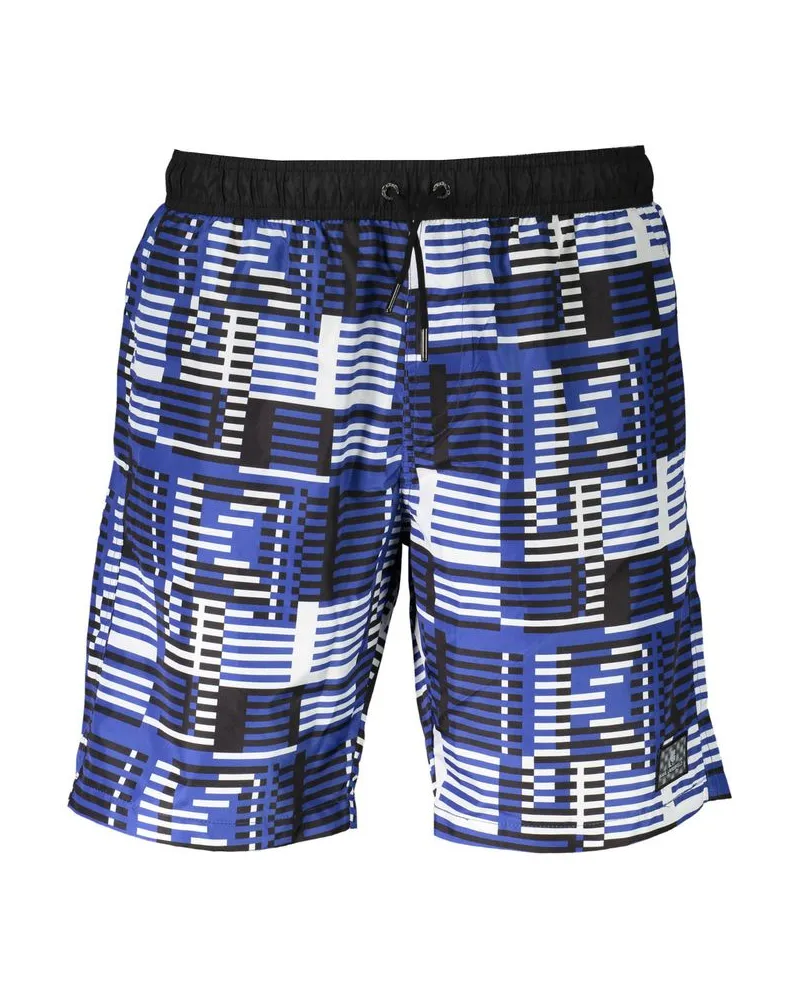 Karl Lagerfeld Blu Polyester Herren Badehose Blau