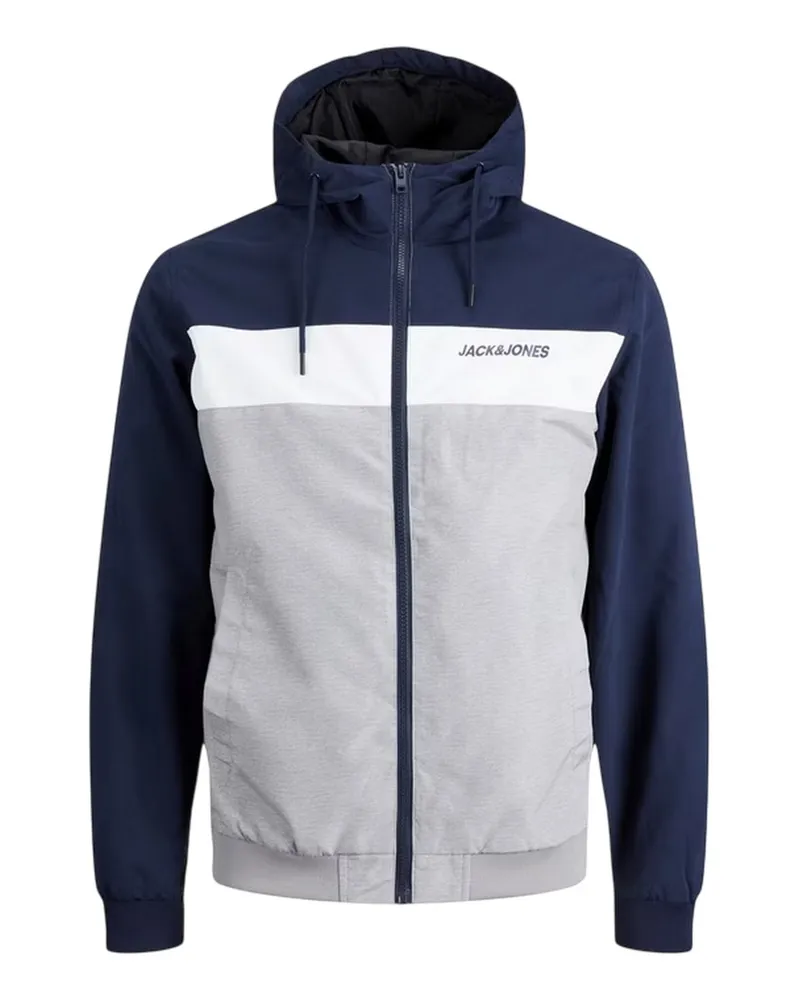 Jack & Jones Jack And Jones - Bomberjacke für Herren, mit Kapuze (Marineblau Marineblau