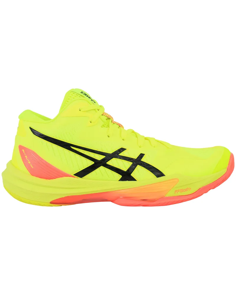 Asics Skye Elite FF MT 3 Paris Damen Gelbe Volleyballschuhe Gelb