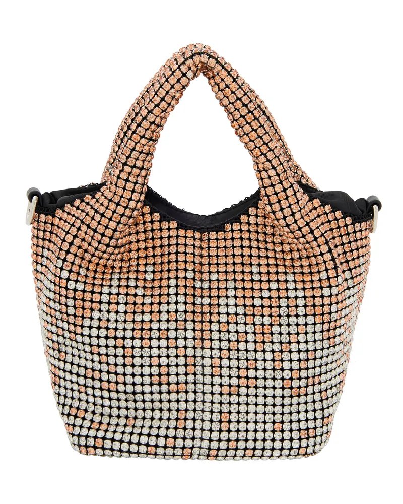 My Mo Handtasche Handtasche Frauen Champagner Silber Champagner