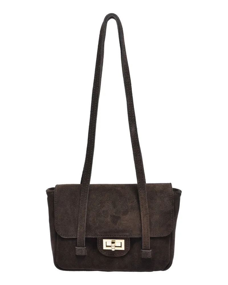Anna Luchini Kastanienbraun Rindsledertasche Dunkelbraun