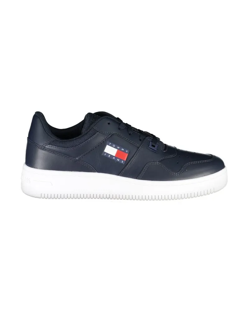 Tommy Hilfiger Blaue Leder Herren Sneakers Blau