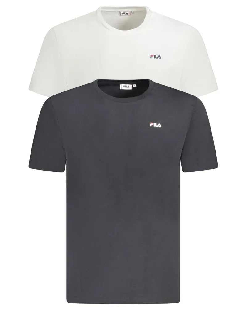 Fila 2er Pack Kurzarm T-Shirts mit Rundhalsausschnitt Weiß