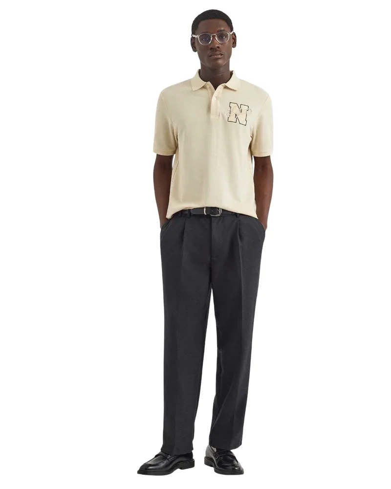 Nautica Tandra" Poloshirt für Herren (Elfenbein Elfenbein