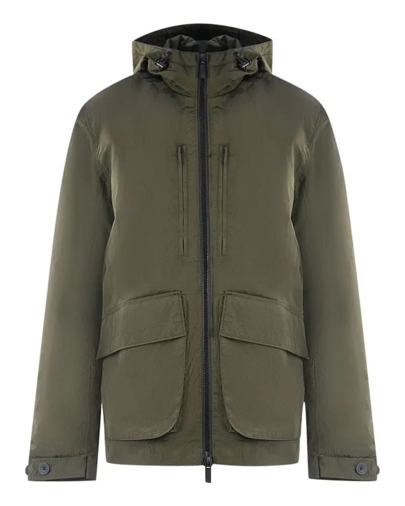 Lyle & Scott Schlichte Jacke mit grüner Kapuze Grün