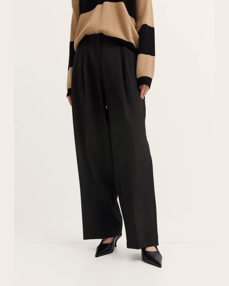 Bugatti Damen Freizeithose mit Stretch-Anteilen Schwarz