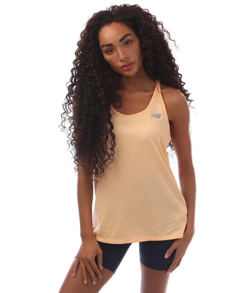 New Balance Essentials" Ärmelloses Oberteil für Damen (Pfirsich Pfirsich