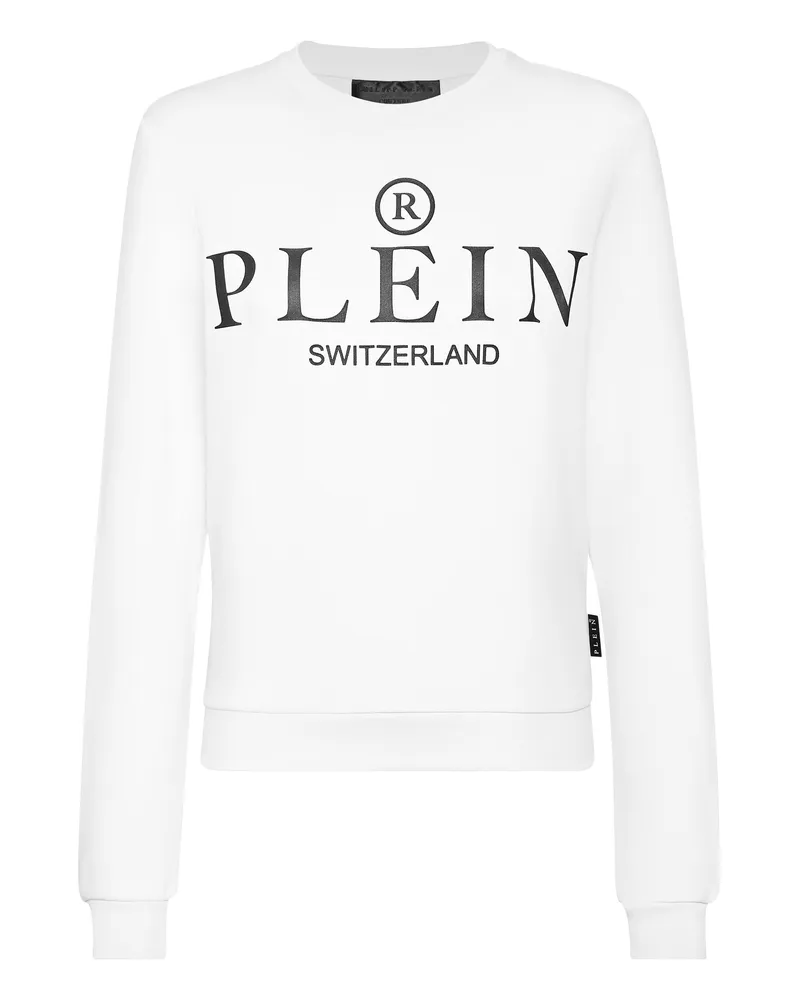 Philipp Plein Sweatshirt Iconic Plein Weiß