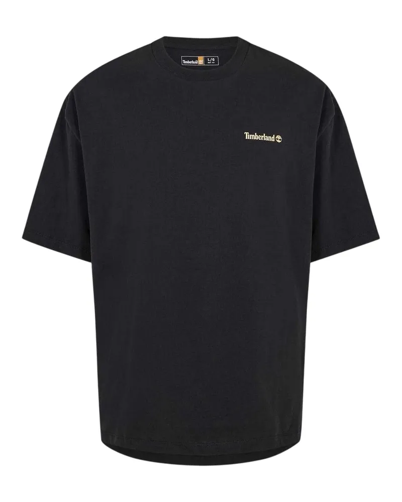 Timberland T-Shirt für Herren, Regulär (Schwarz Schwarz