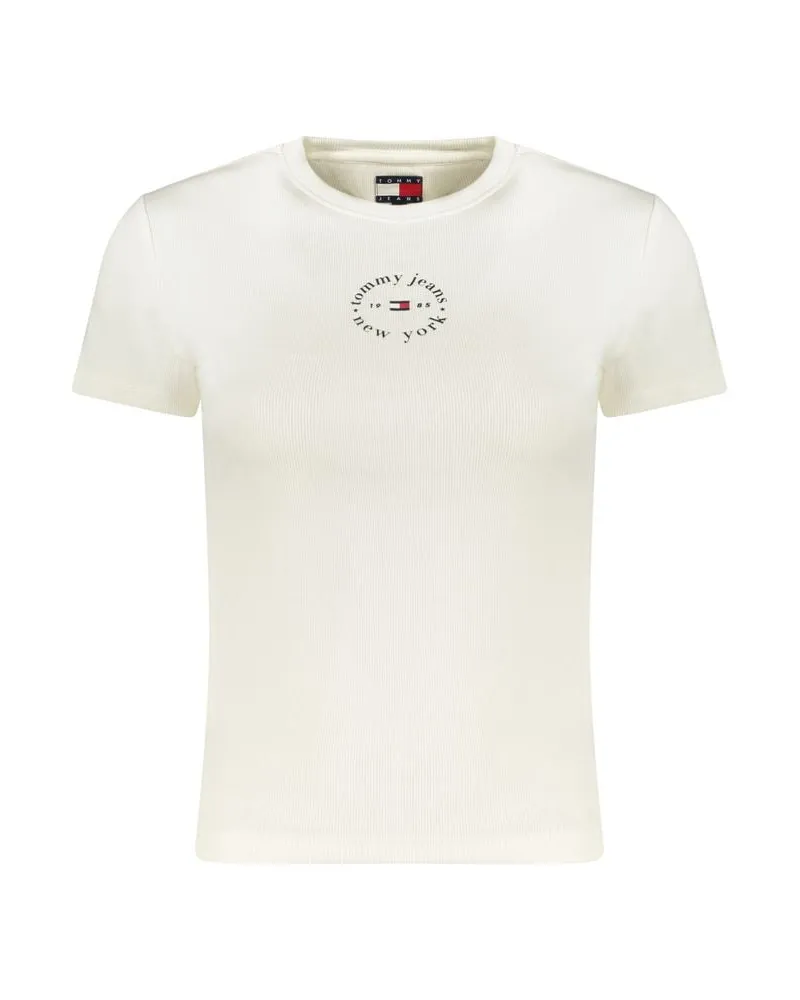 Tommy Hilfiger Bianco Baumwoll-T-Shirt für Damen - Weiß Weiß