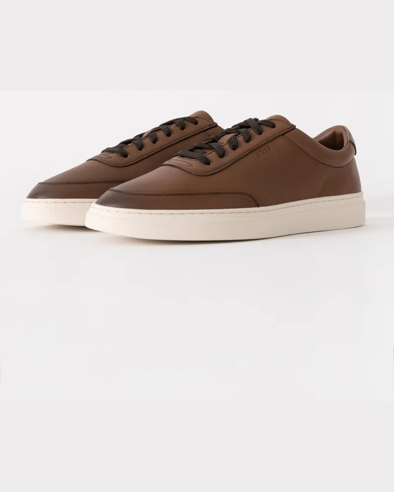 HUGO BOSS Legere Tennisschuhe in Braun Cognac
