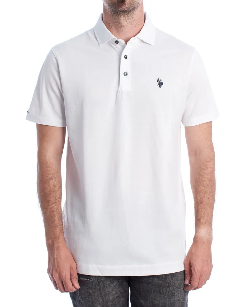 U.S. Polo Assn.  Kurzarm-Poloshirt für Herren US41197065 Weiß