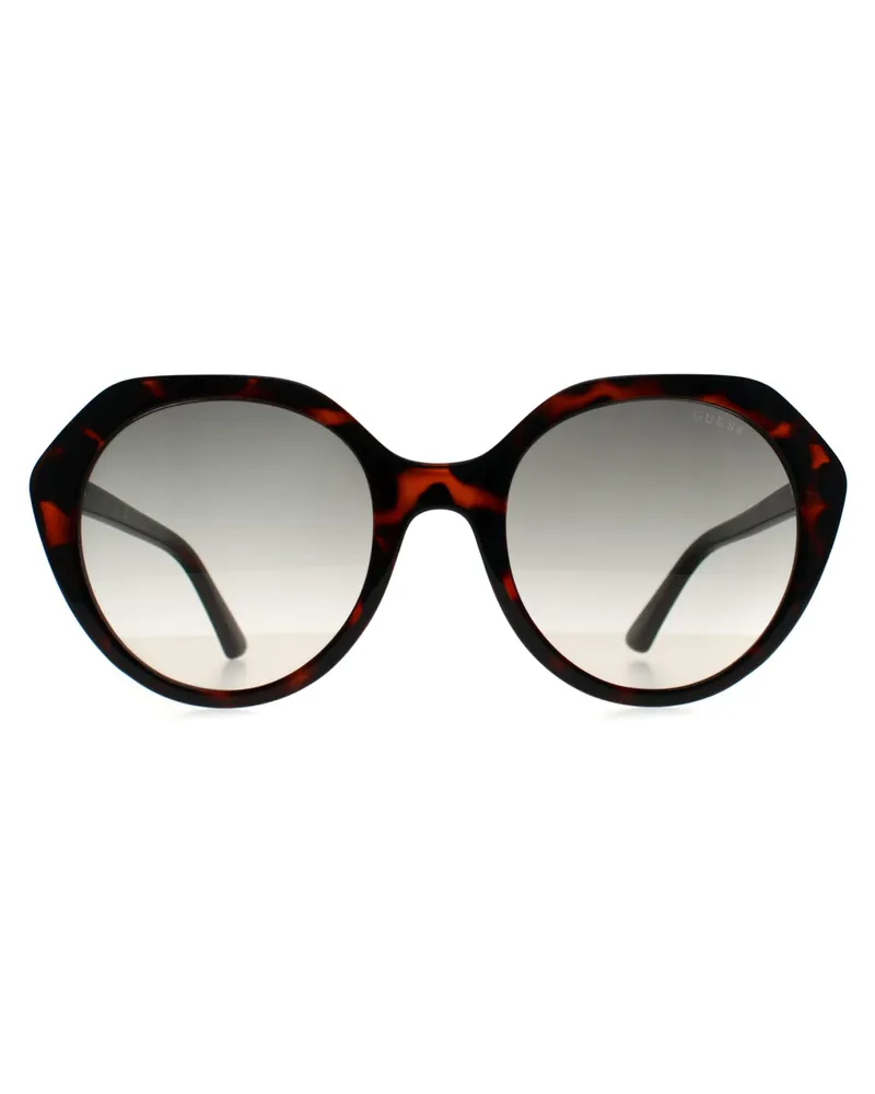 Guess GF6201 52P dunkle havanna graue Sonnenbrille mit Farbverlauf Braun