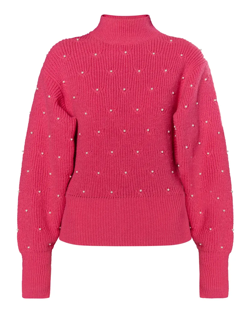 FAINA Strickpullover mit Perlen Damen Rosa Rosa