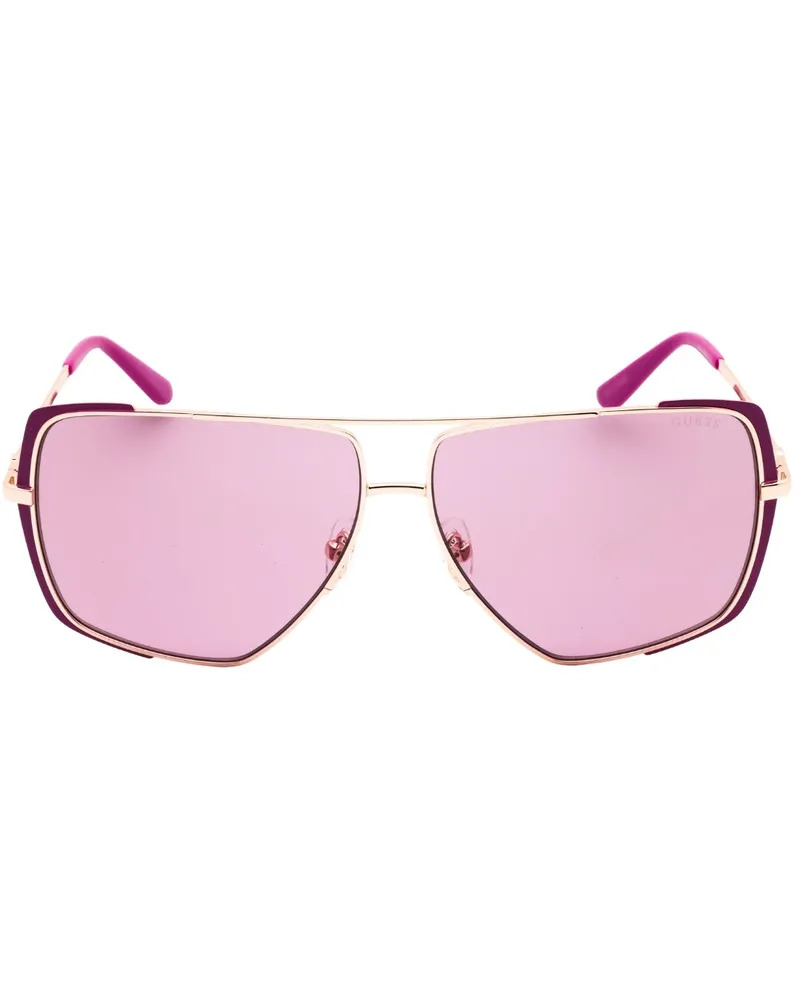 Guess Matte Violet Sonnenbrille Gold