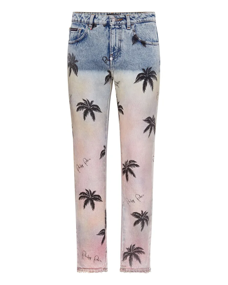 Philipp Plein Jeans Boyfriend Fit Mehrfarbig