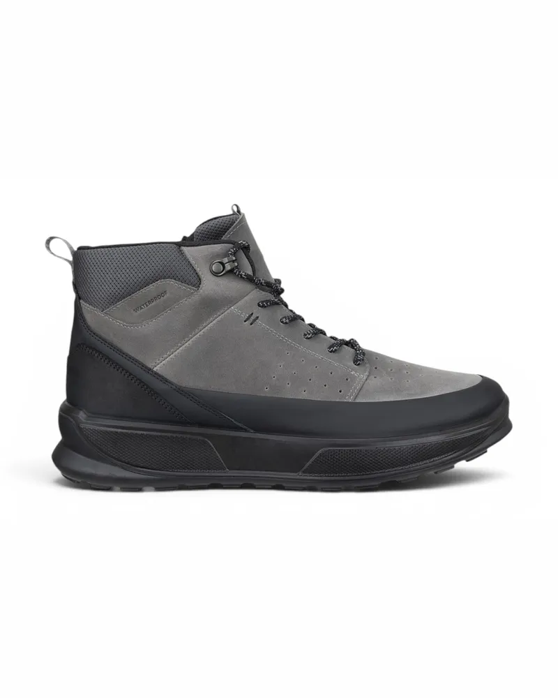 Ecco Herren wasserdichte Leder-Wanderstiefel Byway 2.0 - Grau Grau