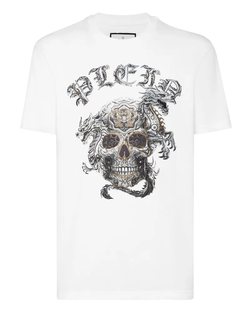 Philipp Plein T-Shirt Skull Weiß
