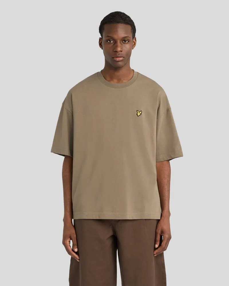 Lyle & Scott Boxy Fit T-Shirt Khaki