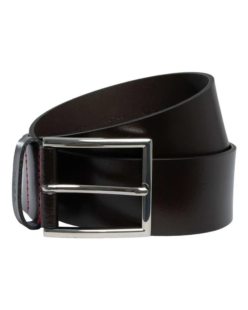 HUGO BOSS Giaspo-Ledergürtel, Braun Braun