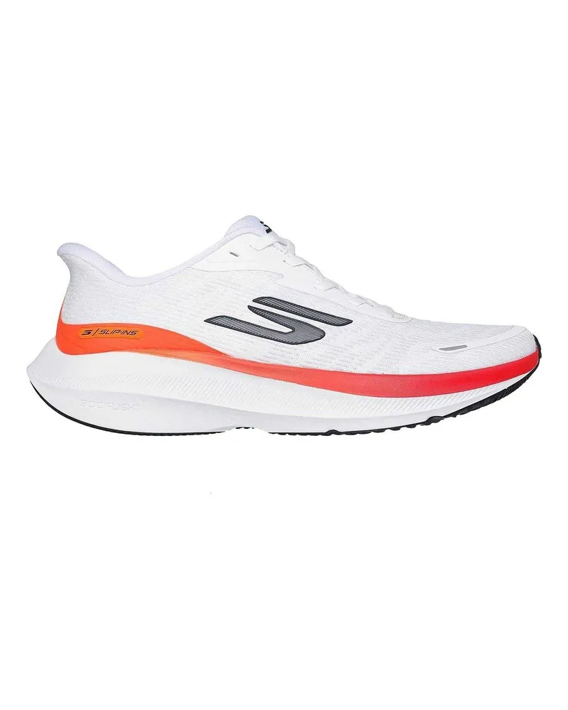 Skechers Aero Pulse" Sneaker für Herren, Zum Reinschlüpfen (Weiß/Orange Orange