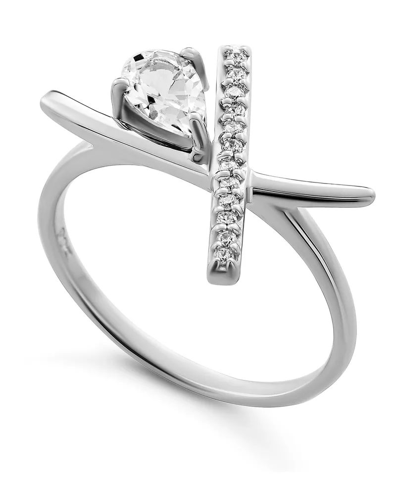 Orphelia Charlotte' Damen-Ring aus 925er Sterlingsilber – Silber ZR-7580/W Silber