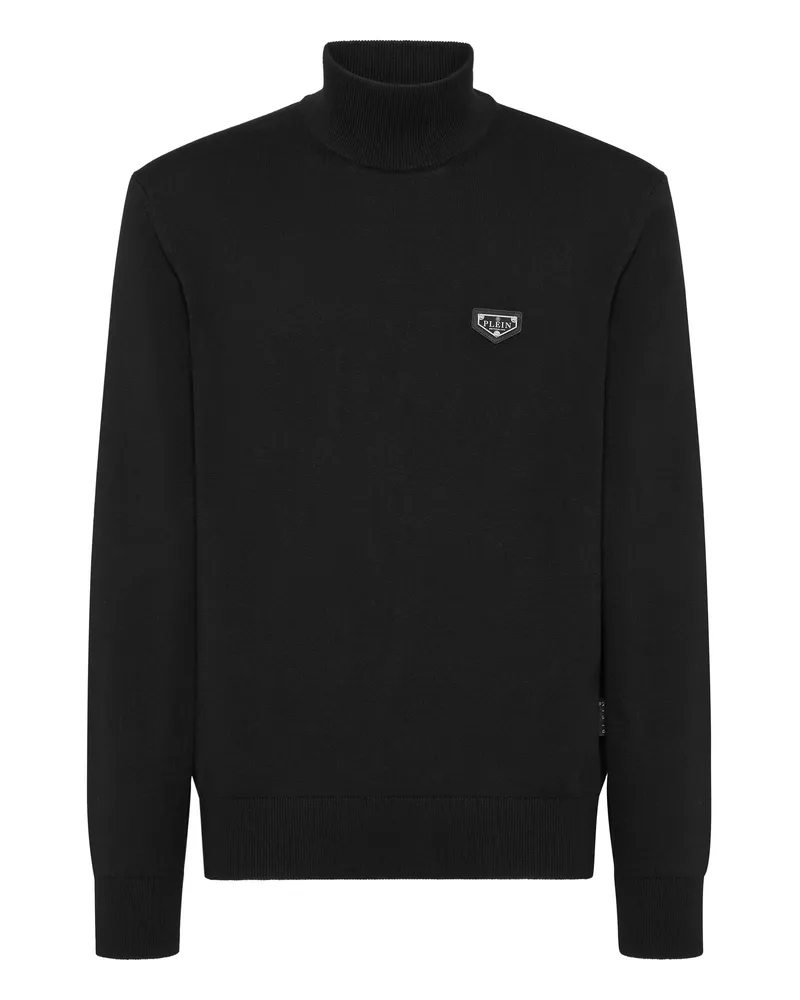Philipp Plein Rollkragenpullover Schwarz
