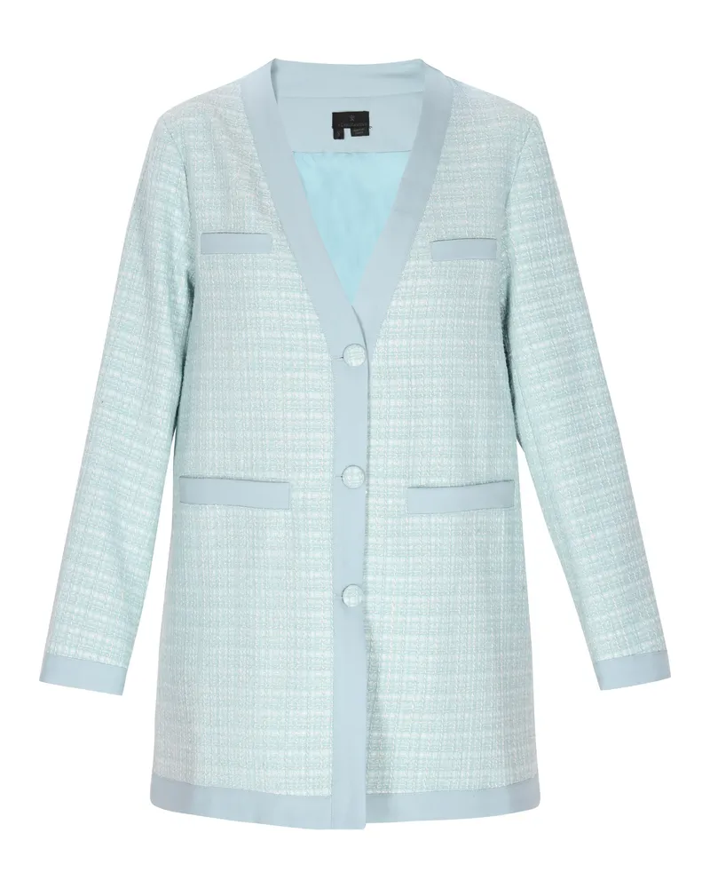 DreiMaster Mantel Mantel Damen Minz-Glitzer Mintgrün