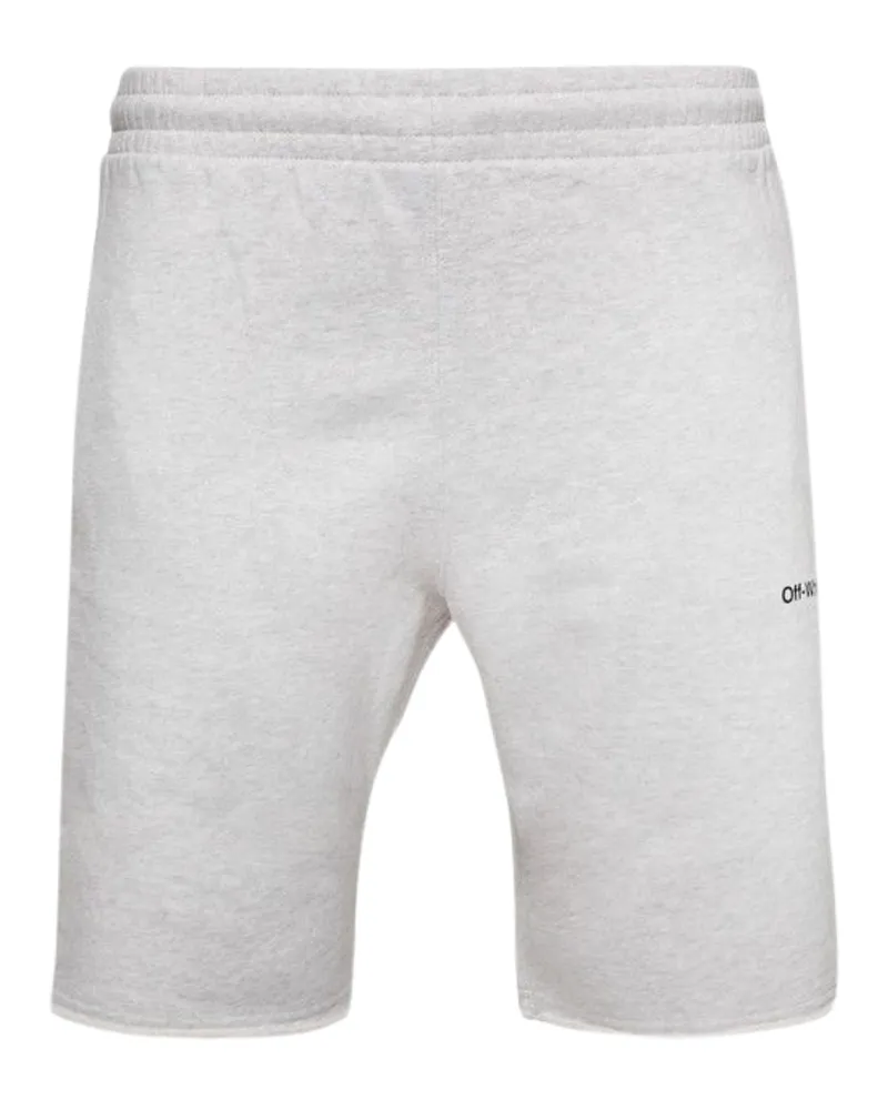 OFF-WHITE Diag Outline Graue Jogg-Shorts Grau