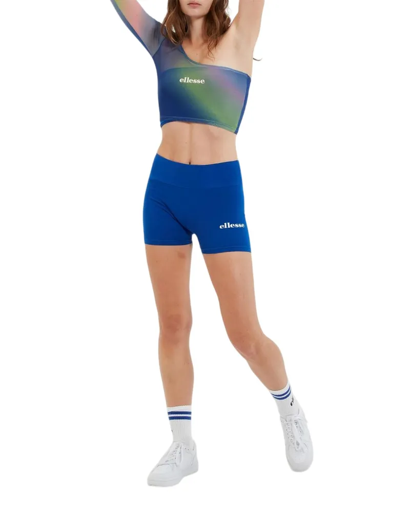 Ellesse Crono" Kurzes Top für Damen, Eine Schulter fre, Schmal (Blau/Grün Blau