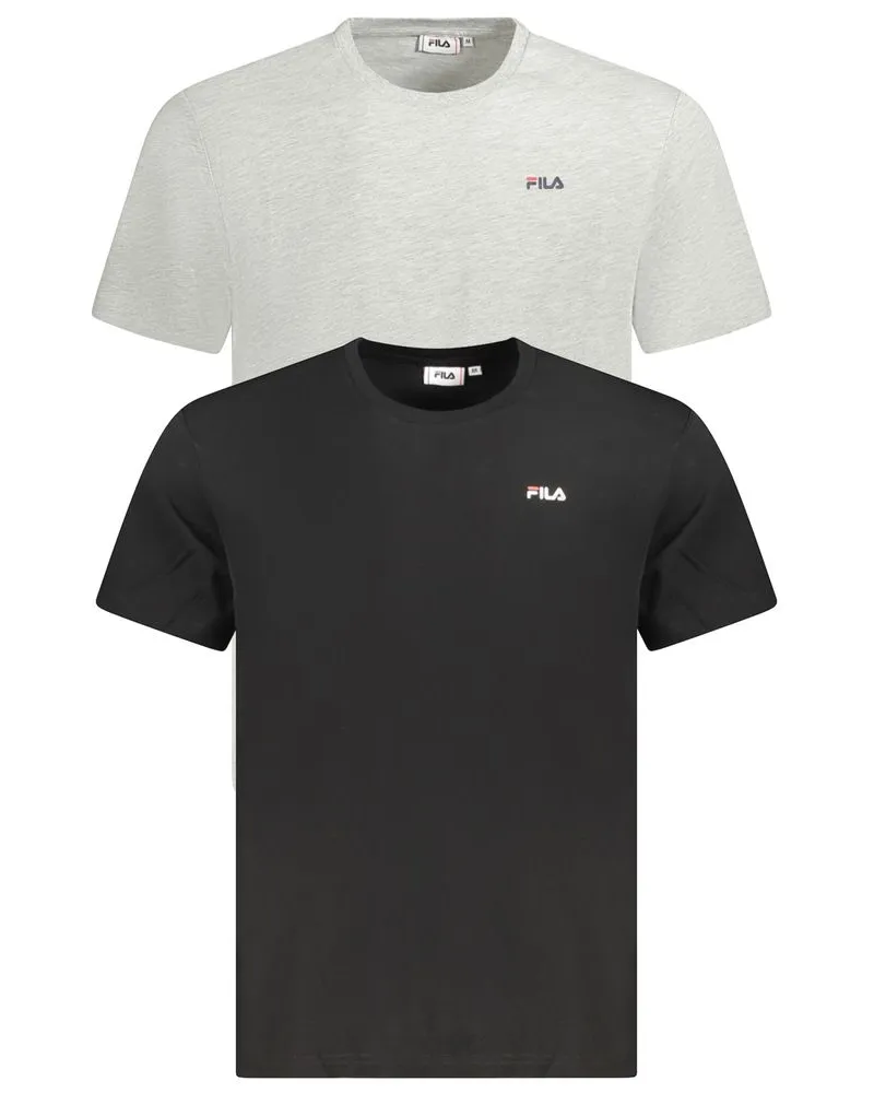 Fila 2er-Pack Rundhals-T-Shirts - Schwarz Schwarz